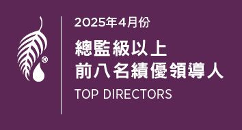 2025年4月份 總監級績優領導人前八名
